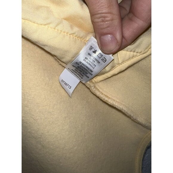 Joie Pale Yellow Fleece Button Up Shacket Size XS Pockets Oversize Jacket S - Picture 10 of 13